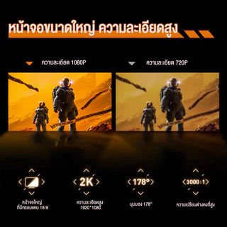 27 นิ้ว จอคอมพิวเตอร์ 165hz จอคอม monitor 24 นิ้ว จอคอมพิวเตอร์ 2K จอโค้ง IPS 1MS เต็มจอไร้ขอบ LED