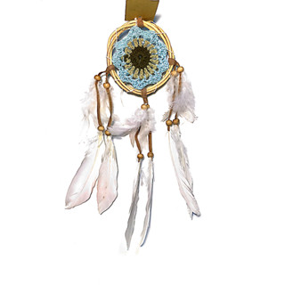 Dream catcher size 9 cm. (เครื่องรางดักความฝัน) DC901