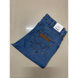 Wrangler รุ่น WR 7A203 ALIYA กางเกงยีนส์ผู้หญิง  ยีนส์ยืด เอวสูง ทรงรัดรูป สียีนส์ ใหม่ ของแท้💯%