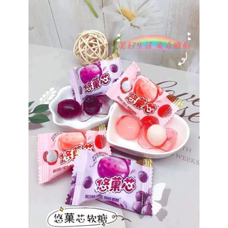 เยลลี่นำเข้า ปอกเปลือก เยลลี่กัมมี่ 2 ชั้น ขนาด 300-500กรัม รสดปรี้ยว หอมหวานทานอร่อย