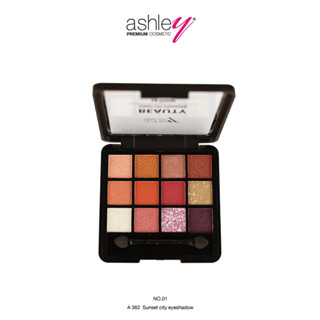 Ashley Beauty Sunset City Eyeshadow A 362 พาเลทอายแชโดว์