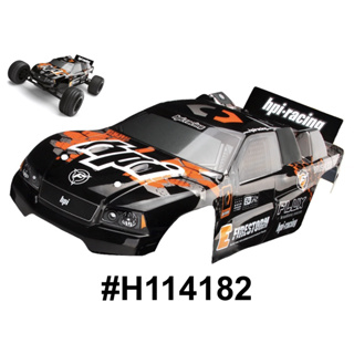 HPI 114182 DSX-2 TRUCK PAINTED BODY (BLACK/ORANGE) (E-FIRESTORM)