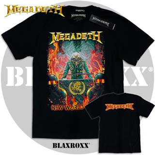 Blaxroxx เสื้อวง ลิขสิทธิ์แท้ MEGADETH® (MGD004) สกรีนลายคมชัด