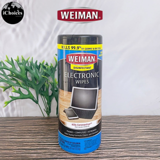 [Weiman] Disinfectant Electronic Wipes 30 Count แผ่นเช็ดทำความสะอาดหน้าจอ ทิชชู่เปียกอเนกประสงค์