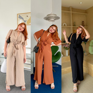 Janes Jumpsuit 🧵🪡  จั้มสูทขายาวแขนบาน - MerryChubbyHouse