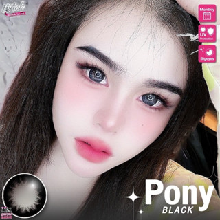 *มีค่าสายตา* คอนแทคเลนส์ Wink Pony Black เปลี่ยนแทนทุกเดือน