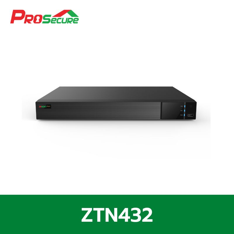 เครื่องบันทึกกล้องวงจรปิด iNNEKT รุ่น ZTN432 (32CH) 4K H.265 4HDD , Up to 8 TB per HDD ,Face