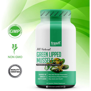 Green Lipped Mussel 500 mg อาหารเสริม บำรุงข้อ สะโพก สะบ้า เอ็น สารสกัดจากหอยแมลงภู่ Made in USA