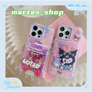 ❤️ส่งของขวัญ❤️ เคสไอโฟน 11 12 13 14 Pro Max การ์ตูน kuromi หวานเท่ ความนิยม กราฟฟิตี Case for iPhone สาวน่ารักหัวใจ