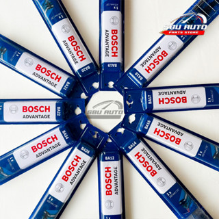 💥SALE💥ใบปัดน้ำฝน BOSCH แท้ รุ่น Advantage ขนาด 12-26 นิ้ว ติดตั้งง่าย ปัดสะอาด มาตฐานเยอรมัน(เดี่ยว+คู่)