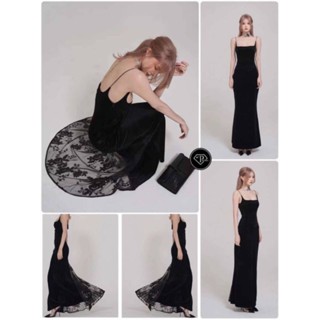 Adelina Black Velvet Dress🌜 p