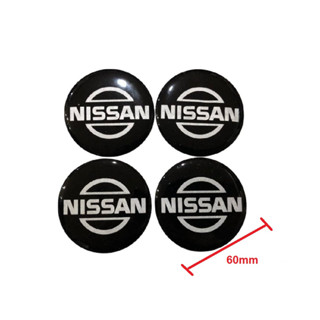 สติ๊กเกอร์ฝาล้อ nissan สีบรอนซ์ดำขนาด 60 mm*จัดส่งเร้ว บริการประทับใจ*