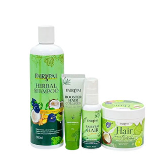 Set 4 ตัว Hair Fairypai เซรั่มแฟรี่ปาย ทรีทเม้นท์เคราติน แชมพูแฟรี่ปาย