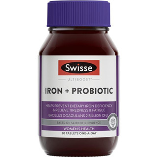 Swisse Iron + Probiotic Pregnant Woman 30 Tablets หญิงตั้งครรภ์ เหล็ก + โปรไบโอติก 30 ชิ้น