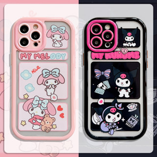 🔥ลดล้างสต๊อก จนกว่าสินค้าจะหมด🔥 iPhone 14 13 12 11 Pro Max เคส for เคสไอโฟน11 น่ารัก การ์ตูน Kuromi Case