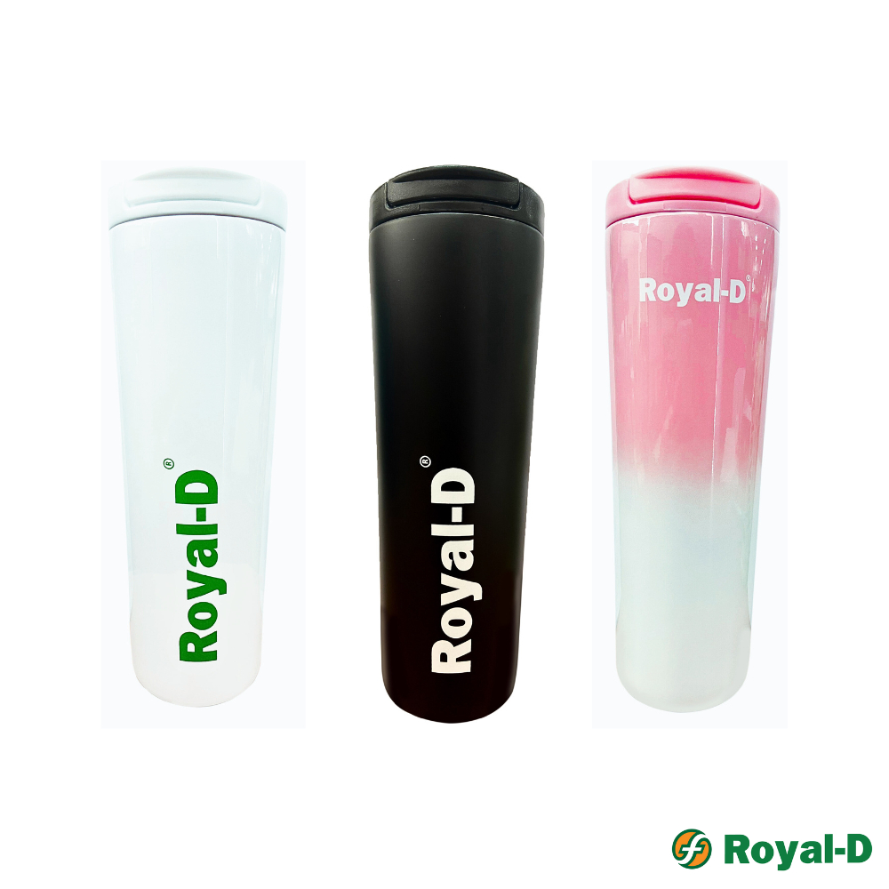 Royal-D แก้วน้ำเก็บความเย็น แก้วน้ำสแตนเลสเกรดพรีเมียม กระบอกเก็บความเย็น ขนาด 500 ML.