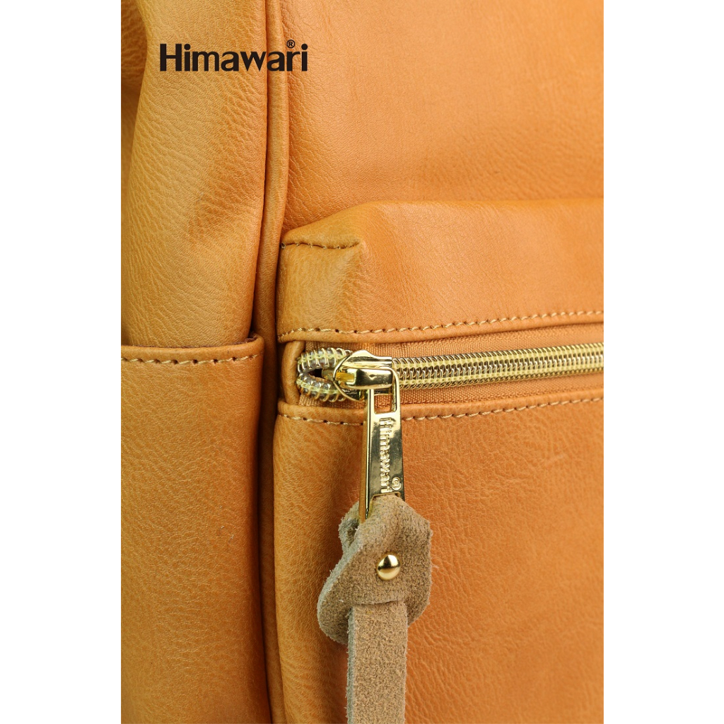 HIMAWARI กระเป๋าเป้หนังสะพายหลัง กันน้ำ 14" Laptop Backpack with USB Port รุ่น 9001 สี #36 Light Purple