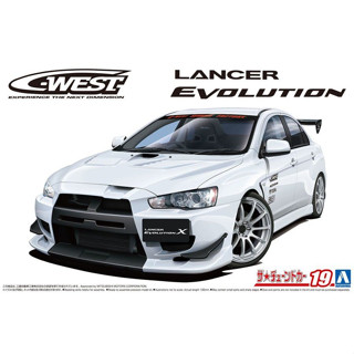 พลาสติก โมเดล ประกอบ AOSHIMA สเกล 1/24 C-WEST CZ4A Lancer Evolution X 07