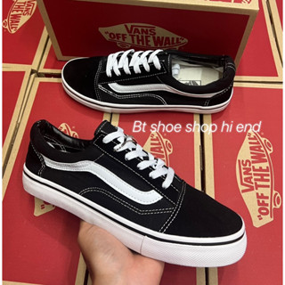 🌟ลดเพิ่ม50🌟รองเท้าแวนโอลสคูล Vans Old Skoolสีดำ รองเท้าผ้าใบผู้ชาย รองเท้าผ้าใบผู้หญิงจากช็อปแท้(สินค้าพร้อมbox)