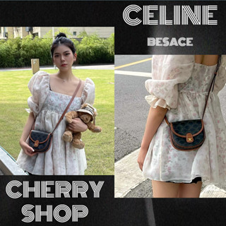 🍒ซีลีน CELINE BESACE MINI BAG🍒กระเป๋าสะพายข้างผู้หญิง/กระเป๋าร่อซู้ล