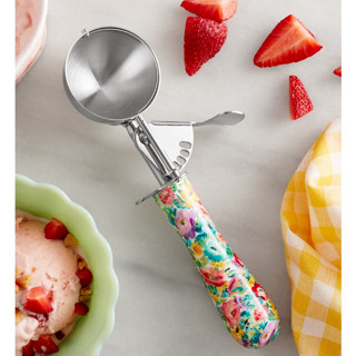 ที่ตักไอติม / ที่ตักคุ๊กกี้ / สกู๊ปไอติม Pioneer Woman Gorgeous Garden Cookie Dough Scoop Dropper Floral Stainless Steel