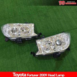 ไฟหน้า โคมไฟหน้า fortuner 2009 2010 เดิมๆ ก่อนเปลี่ยนโฉม ไม่มีหลอดไฟ งานใต้หวัน ขายแยกข้าง