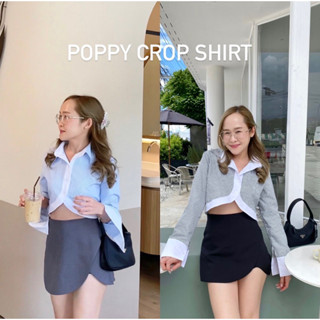 WITHBEE Poppy crop shirt☁️🛋️ (เสื้อเชิ๊ตครอป)