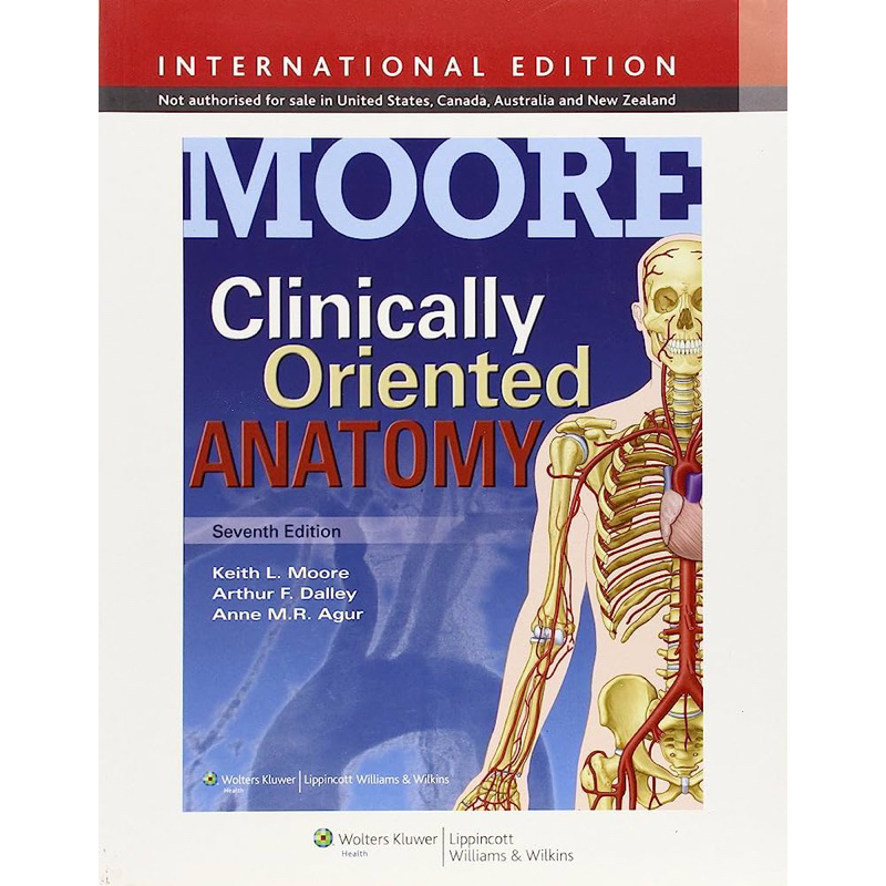 [หนังสือ] Moore Clinically Oriented Anatomy แพทยศาสตร์ กายวิภาคศาสตร์ atlas of human clinical medicine medical book EB
