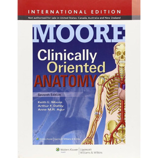 [หนังสือ] Moore’s Clinically Oriented Anatomy กายวิภาคศาสตร์ หนังสือแพทย์ Gray’s grey’s moore book