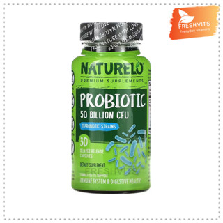 NATURELO, Probiotic, 50 Billion CFU, 30 Delayed Release Capsules