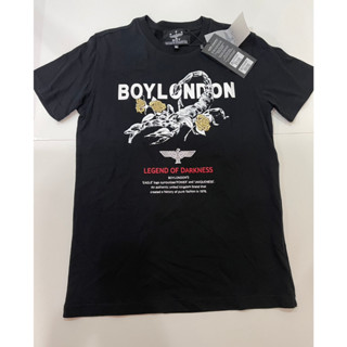 พร้อมส่ง🔥Sale 1099🔥เสื้อยืดแขนสั้น Boy London สีดำ Size S ใส่ได้ทั้งชาย หญิง มีดีเทลสกรีนลายแบรนด์