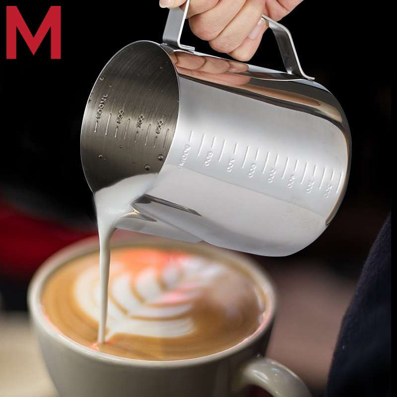 M KITCHEN เหยือกตีฟองนม ที่ตีฟองนม สแตนเลส304 Stainless Milk Pitcher (A0)