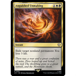 Anguished Unmaking การ์ด Magic The Gathering ของแท้ จากชุด The Lord Of The Rings Commander