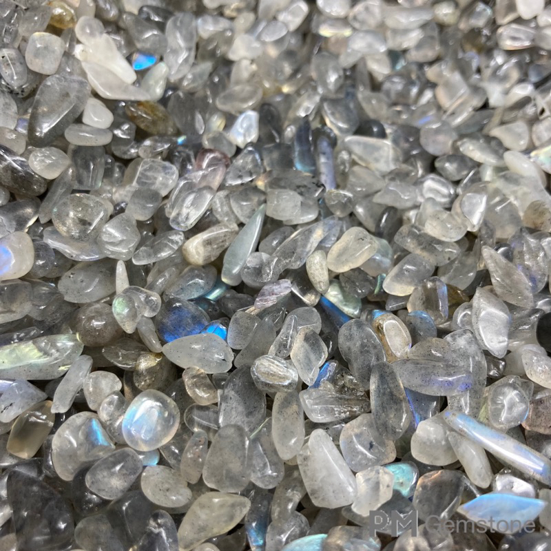 LB01 ลาบราดอไรต์ ( Labradorite ) ขนาด 2-4mm หินธรรมชาติ หินนำโชค หินแร่ หินคริสตัล หินสะสม งานคราฟ หินใส่ขวดแก้ว หิน DIY