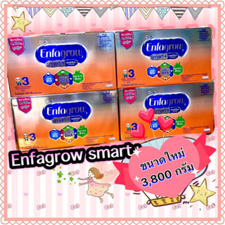 Enfagrow smart +นมผงสูตร 3 สมาร์ทพลัส รสจืด ขนาดใหม่ 3,800กรัม (กล่องเงิน)