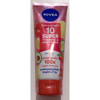 🛍 มือ 1 แท้💯(180 ml exp 07/2024) นีเวีย Nivea super vitamins &amp; skin foods serum