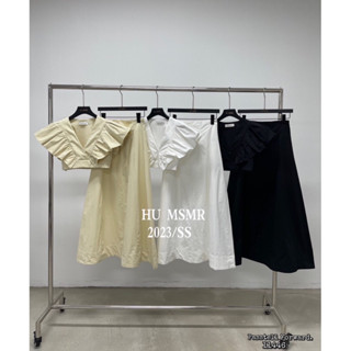 🇰🇷New🇰🇷  มาละค้าาา Korea ruffle cropped top With maxi skirt set Set2ชิ้น เสื้อครอประบายงานสวยมากก มาพร้อมกระโปรงยาว