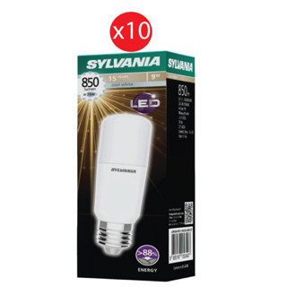 [แพ็ค 10 หลอด] SYLVANIA LED LED  Stik Pro II 9W 840 E27 แสงคลูไวท์