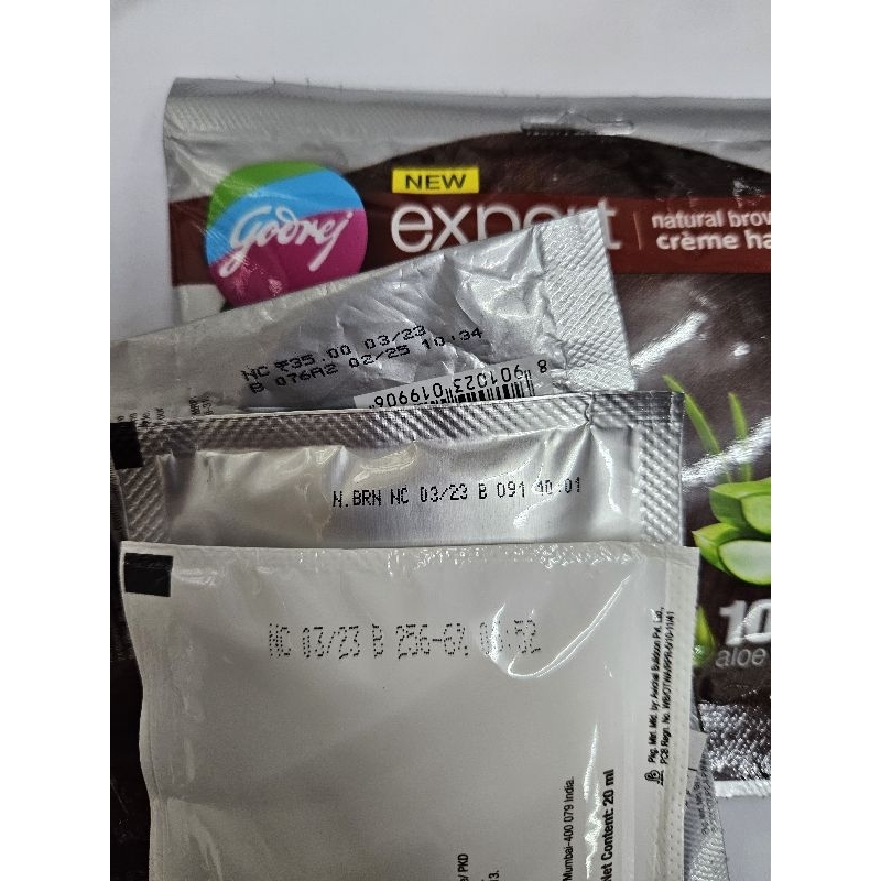 ยาย้อมผมอินเดีย ใช้งานง่าย​ เพียง30นาที​ ไม่มีกลิ่นฉุน​ ยาย้อมผม GODREJ EXPERT 40ml.​ - รูปที่ 7