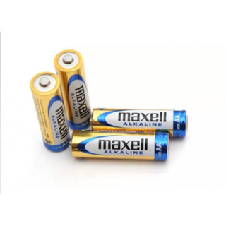 ถ่าน Maxell alkaline 1.5V ขนาดAAหรือAAA (ได้ถ่าน4ก้อน) ของแท้