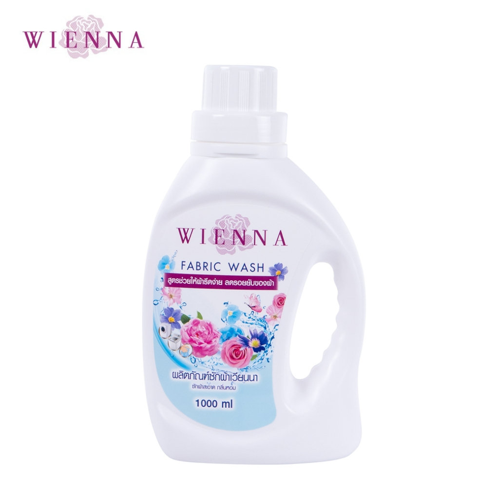Wienna แฟบริควอซวิทแอนตี้้ริ้งเกิ้ลแคร์ DC11102 ผลิตภัณฑ์ซักผ้า สูตรลดรอยยับ น้ำยาซักผ้า 1000 มล.