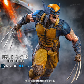 [โมเดลไม่ทำสี] WOLVERINE 3D printing model STL