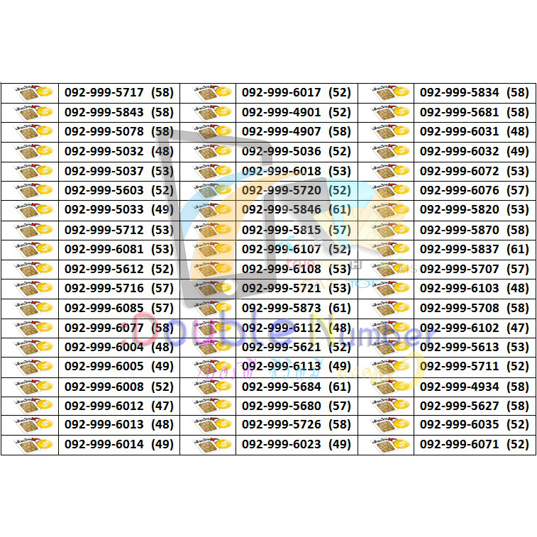 เบอร์มงคล เบอร์ตอง999 เบอร์สวย