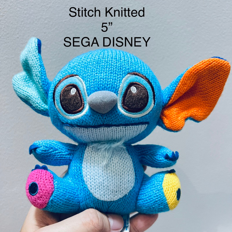 #ตุ๊กตา #สติทช์ #สติช #ขนาด5” #งานถัก #หายาก #Stitch #Knitted by #Disney #Sega #หายากที่สุด #ลิขสิทธิ์แท้ 6/2023