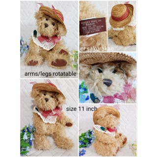 (พร้อมส่ง) ตุ๊กตาวินเทจ หมีวินเทจ กระต่ายวินเทจ vintage หมีหมุนแขนขาได้ ตุ๊กหมีแต่งตัว ตุ๊กตามือสอง ตุ๊กตาลิขสิทธิ์แท้