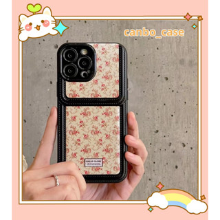 🎁ส่งของขวัญ🎁เคสไอโฟน สำหรับ 11 14 for iPhone Case 13 12 Pro Max ระดับสูง แฟชั่น ดอกไม้ กันกระแทก เคสนิ่ม เคสโทรศัพท์