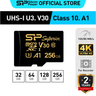 Silicon Power High Endurance MicroSD Card รุ่น Superior Golden microSDXC UHS-I with Adapter, Read 100MB/s Write 80MB/s