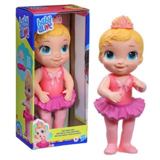 Baby Alive Sweet Ballerina Baby Doll Ballet Doll with Tutu Skirt and Tiara, Blonde Hair Toy ตุ๊กตาเบบี้อะไลพ์