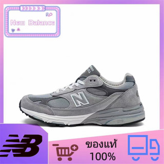 New Balance NB 993 ของแท้ 100% น้ำหนักเบา อเนกประสงค์ ทนต่อการสึกหรอ รองเท้าวิ่งต่ำ unisex สีเทา