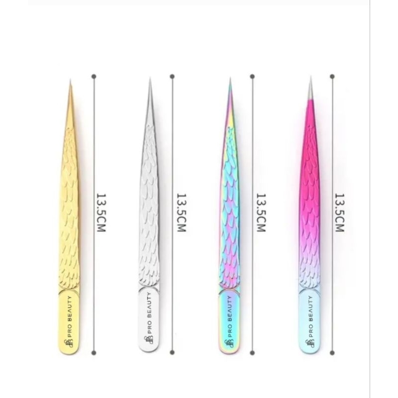 Tweezer ต่อขนตา Probeauty แบบหัวตรง มีหลากหลายสีให้เลือก ราคา ถูกที่สุด ดีลบีเคเค แกลเลอรีภาพที่ 2